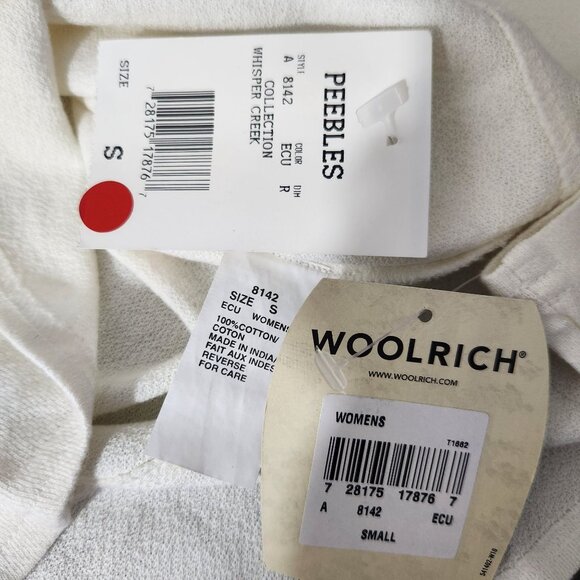 Woolrich Top Women's Small Round Neck Long Sleeve Floral Embroidered Vintage - Picture 12 of 12